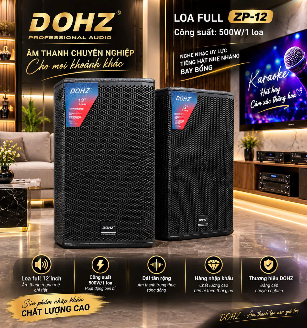Loa full-ZP-12 cao cấp