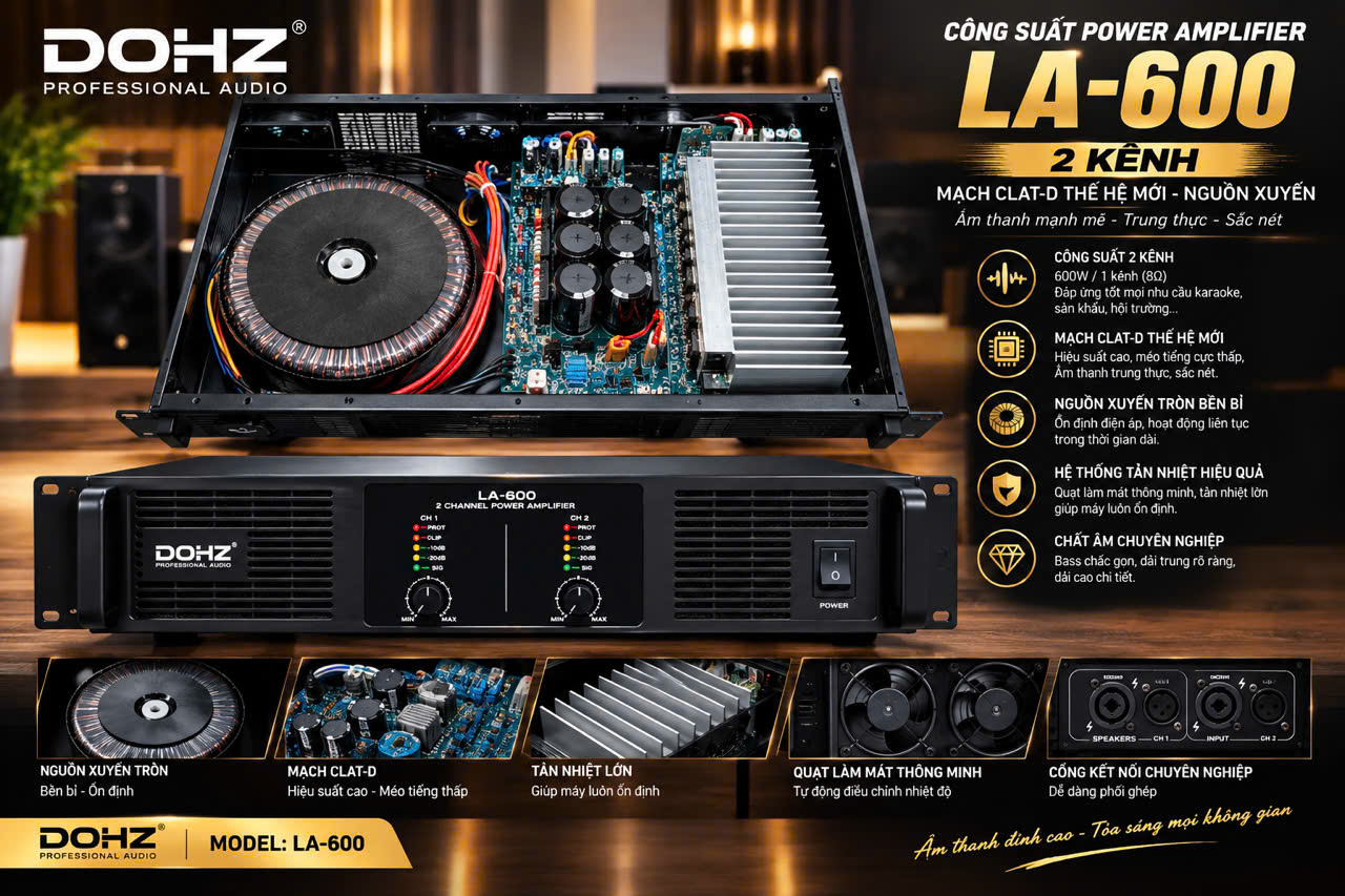 Đẩy 2 kênh LA-600