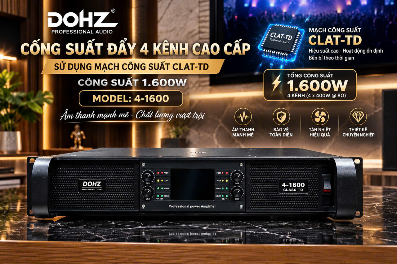 Đẩy 4 kênh 4-1600