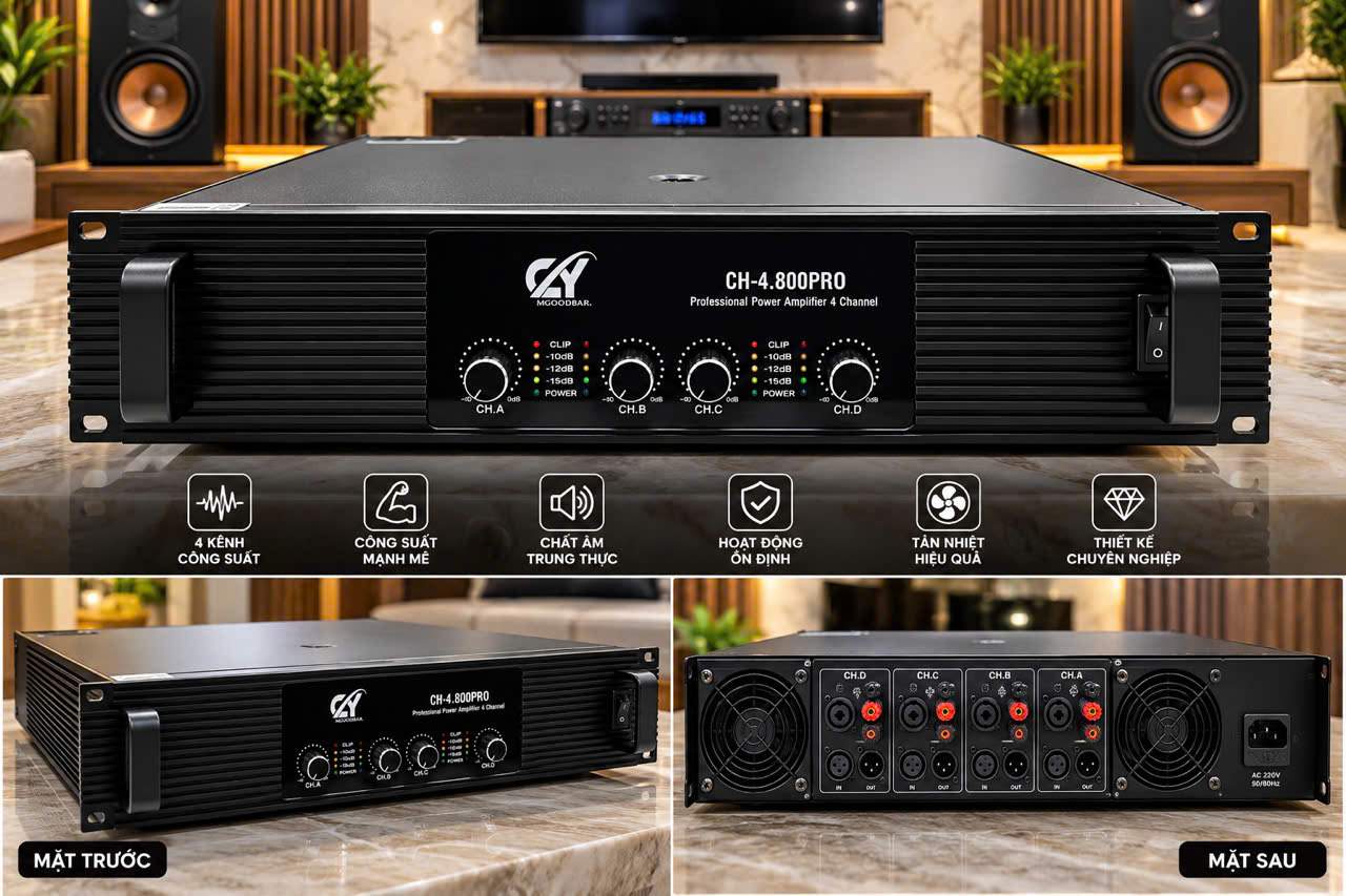 Đẩy 4 kênh CH-4.800PRO