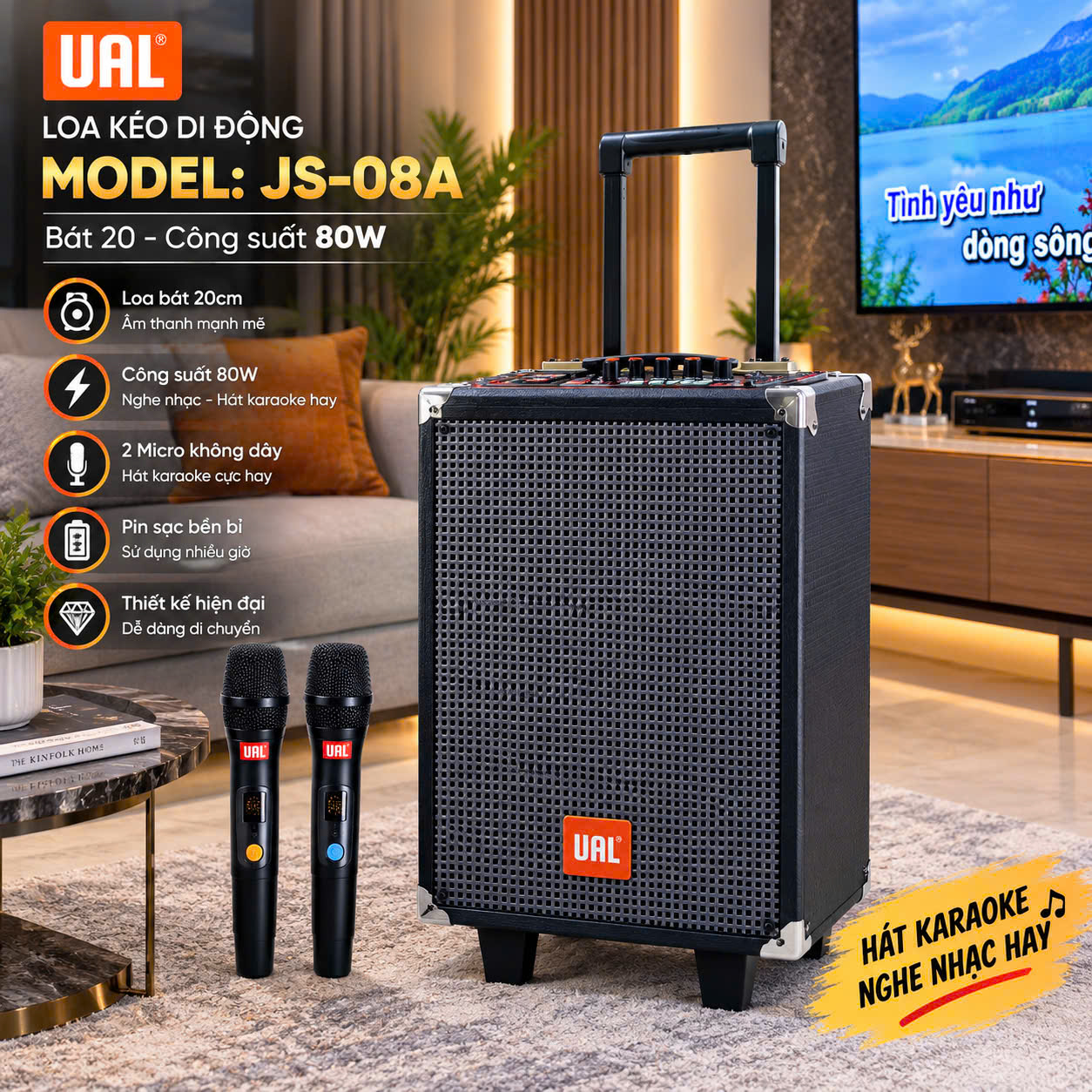 Loa kẹo kéo JS-08